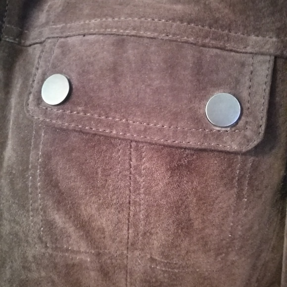 Brown Suede Jacket- Tailored - Picture 5 of 8